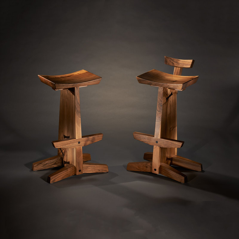 Bar stool with foot rest