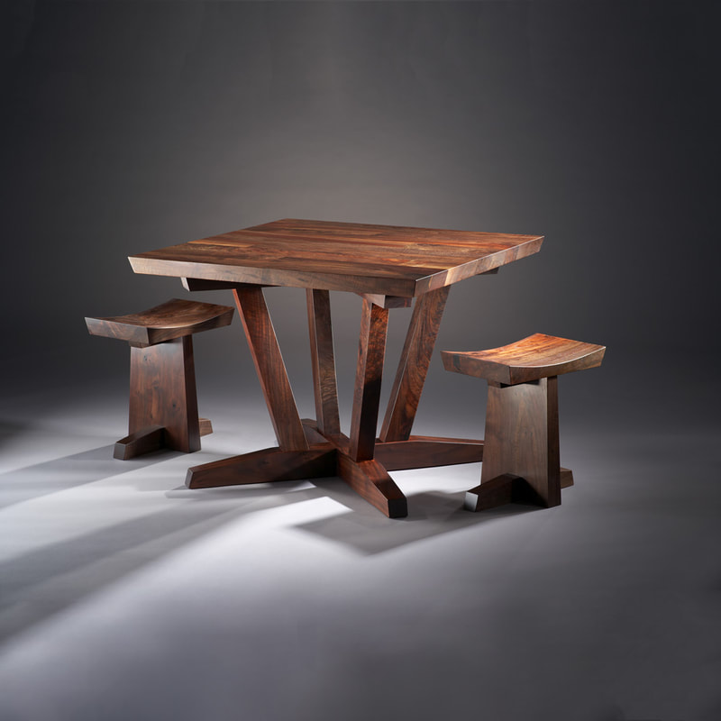 Small dining table with stools