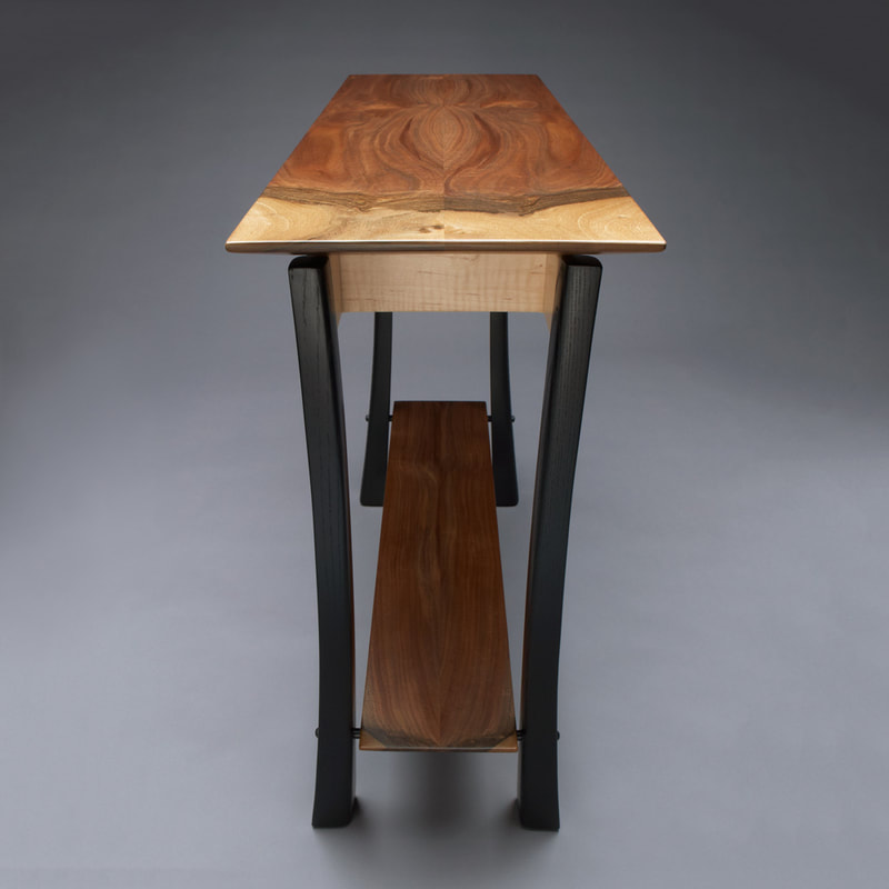 Wooden hall table